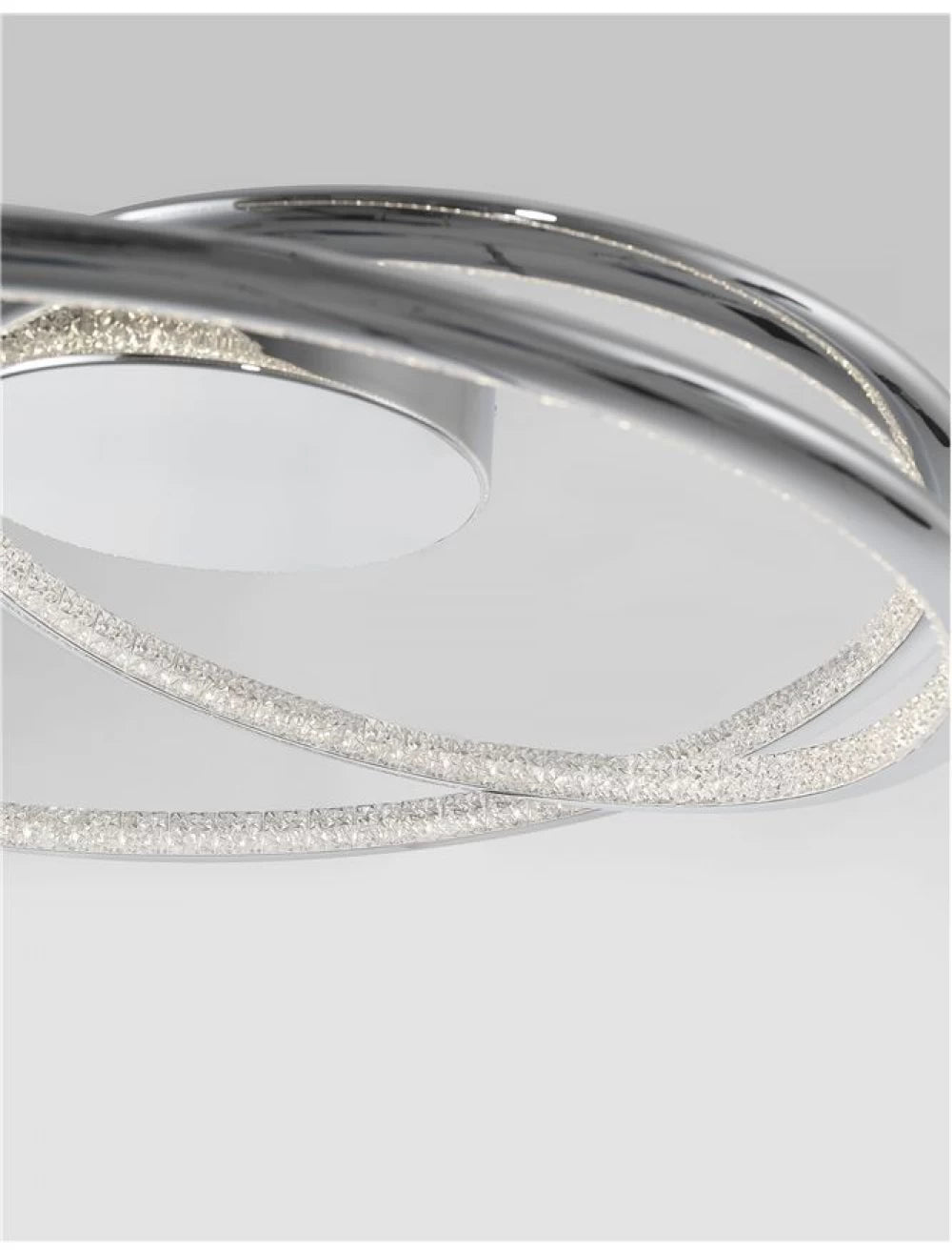 Plafoniera structura din Aluminiu Argintiu si abajur din Acrilic Transparent H11.5xL49.5cm IP20 27W 1890lm 3000k PLASENCIA