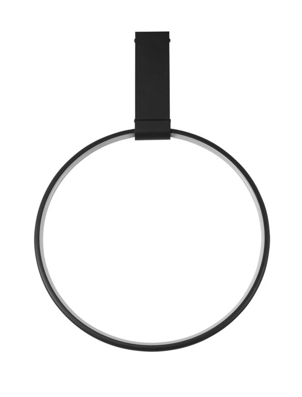 Plafoniera din Aluminiu Negru H20xL40cm IP20 30W 1354lm 3000k GARVE