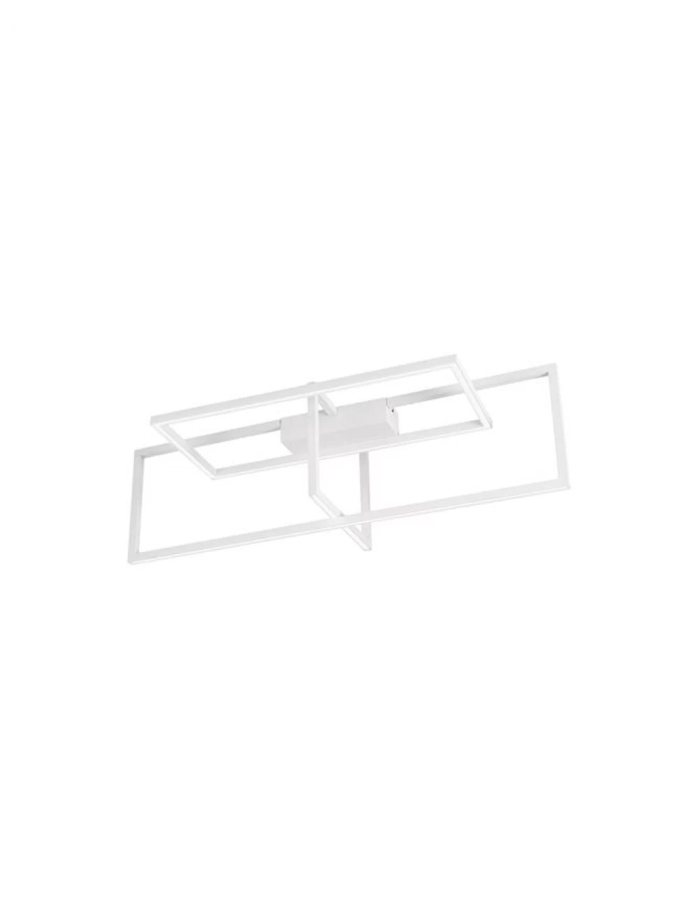 Plafoniera structura din Aluminiu Alb si abajur din Acrilic  H26xL92cm IP20 31W 3180lm 3000k CLEA