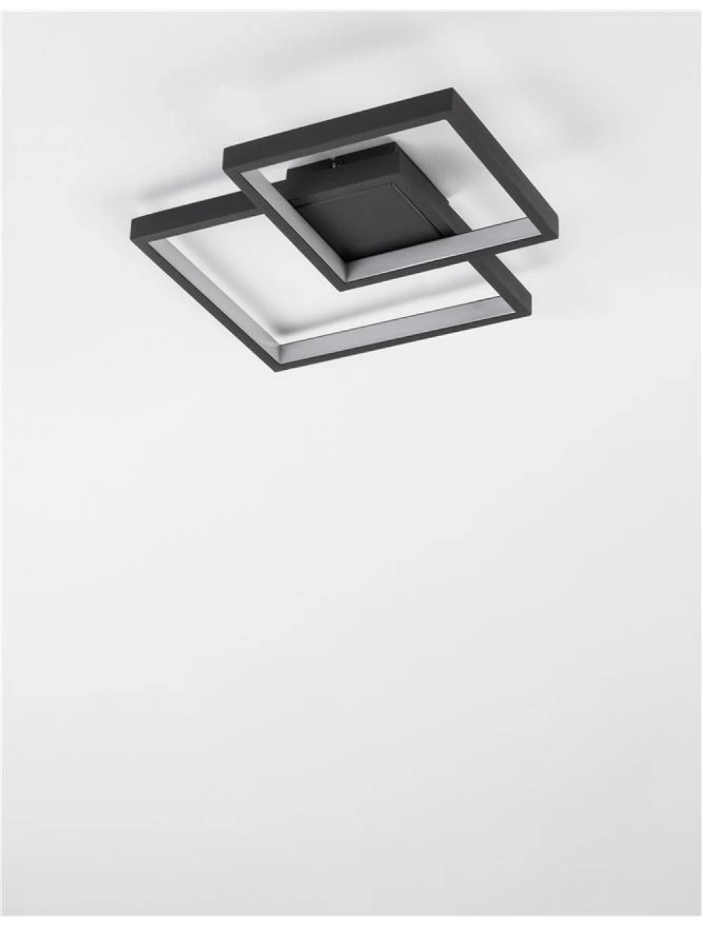 Plafoniera din Aluminiu Negru H6xL32cm IP20 19W 1342lm 3000k PORTO