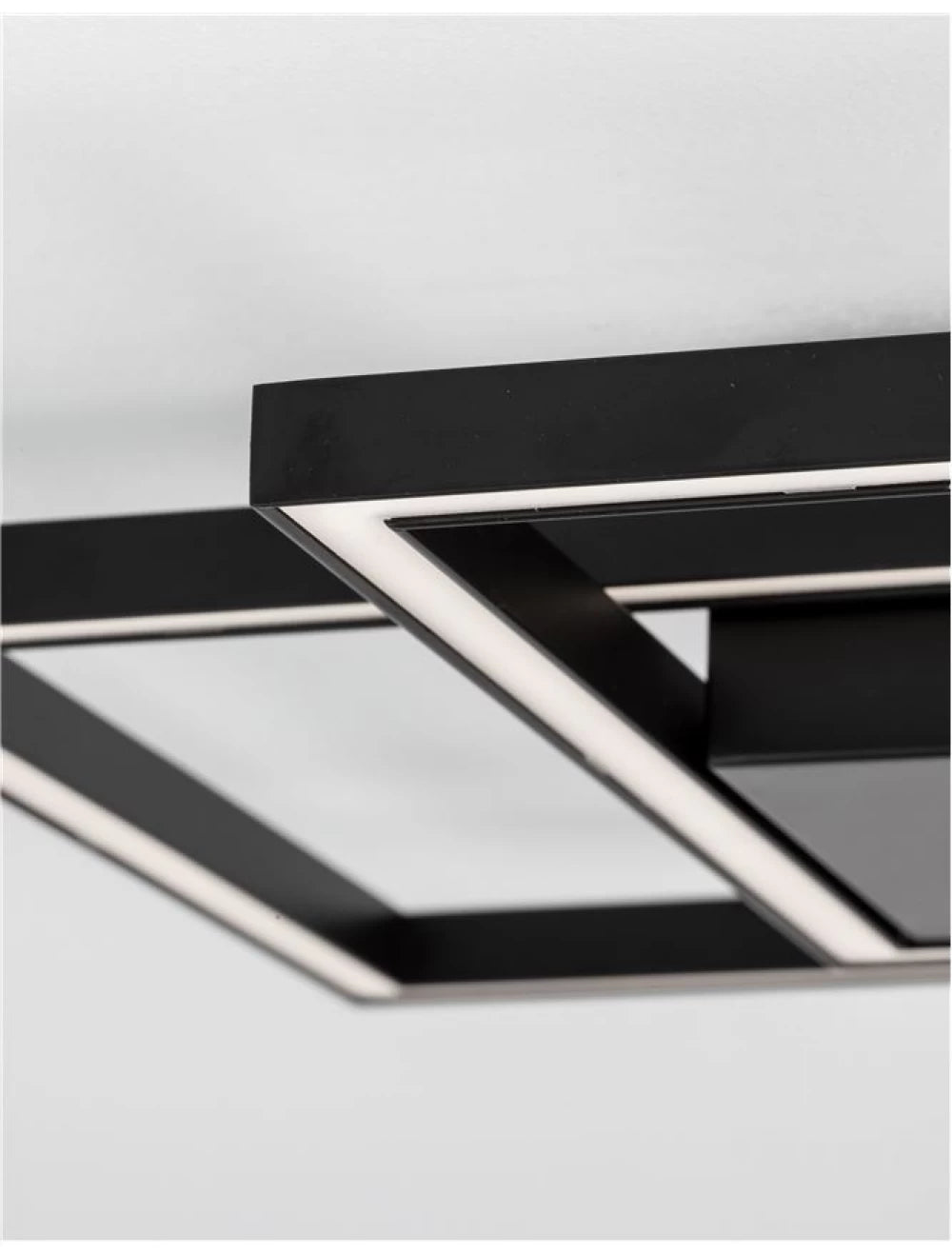 Plafoniera din Aluminiu Negru H6xL32cm IP20 19W 1342lm 3000k PORTO