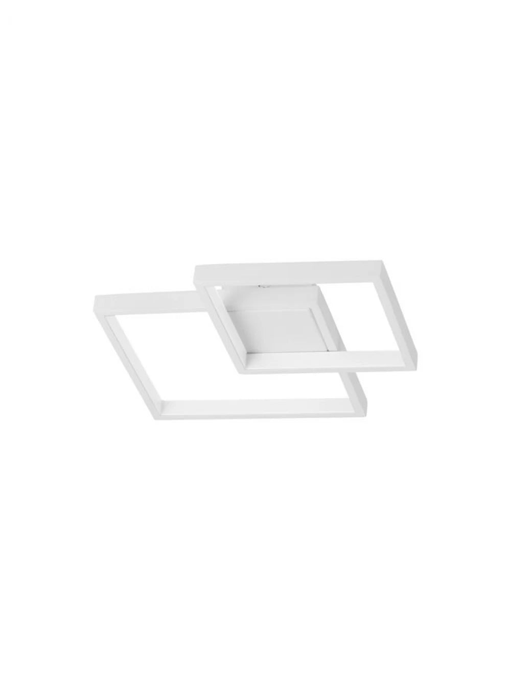 Plafoniera structura din Aluminiu Alb si abajur din Acrilic  H6xL32cm IP20 19W 1342lm 3000k PORTO