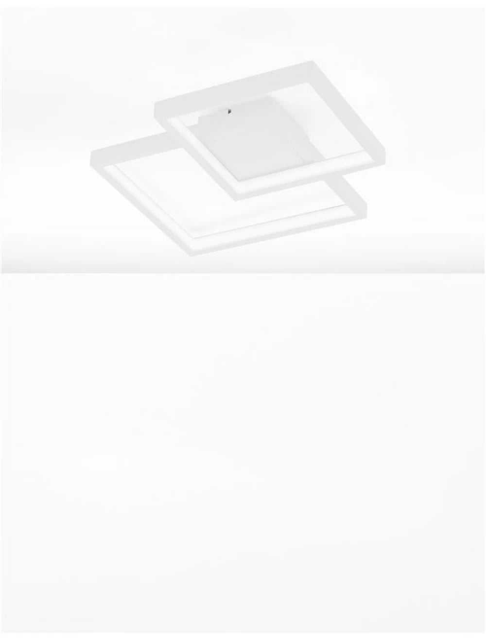 Plafoniera structura din Aluminiu Alb si abajur din Acrilic  H6xL32cm IP20 19W 1342lm 3000k PORTO