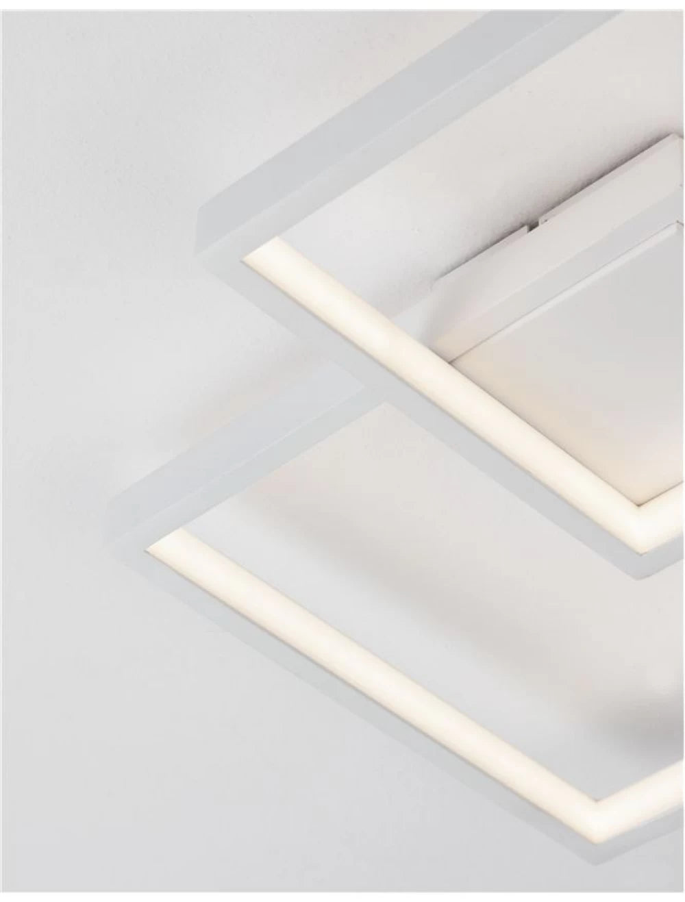 Plafoniera structura din Aluminiu Alb si abajur din Acrilic  H6xL32cm IP20 19W 1342lm 3000k PORTO