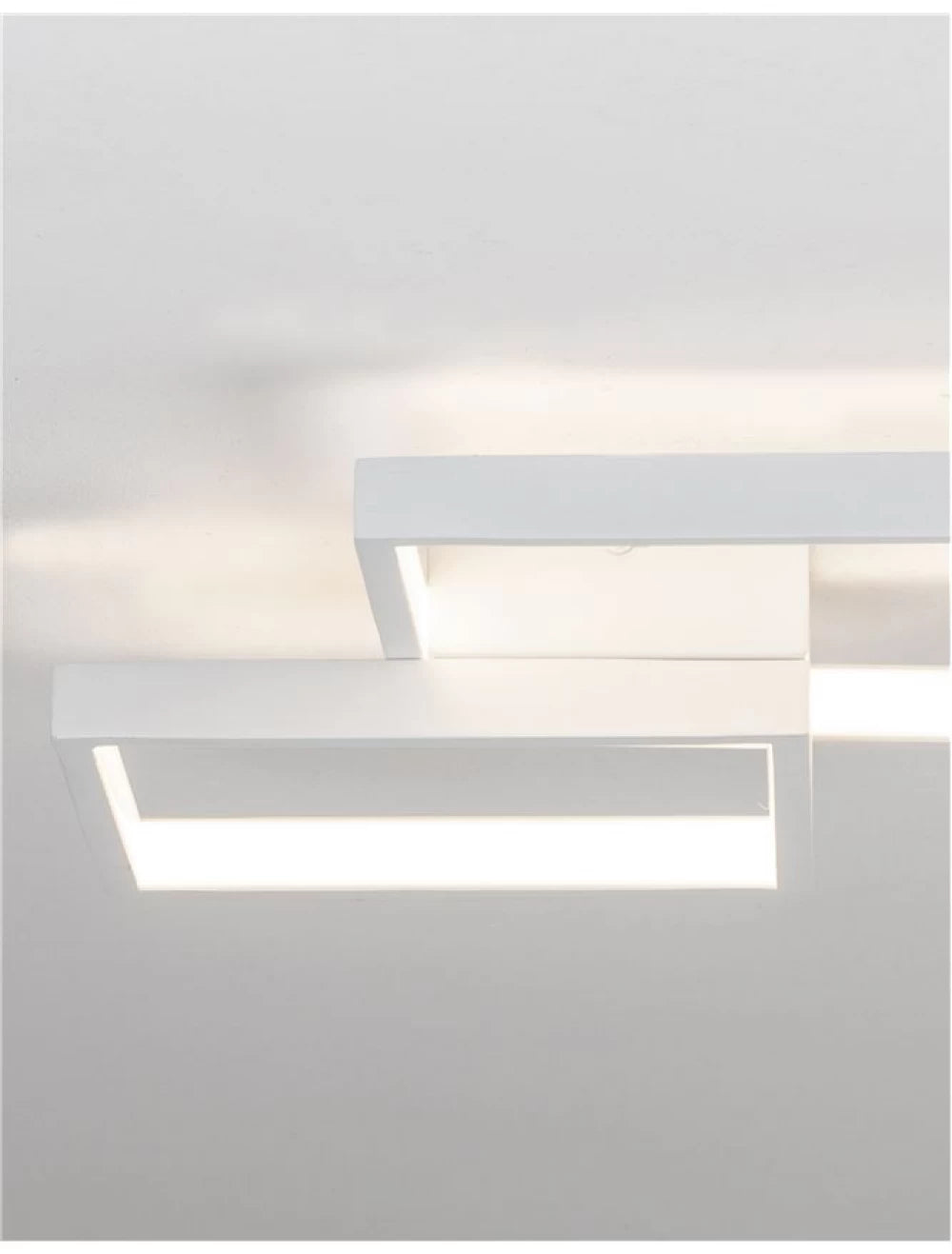 Plafoniera structura din Aluminiu Alb si abajur din Acrilic  H6xL32cm IP20 19W 1342lm 3000k PORTO