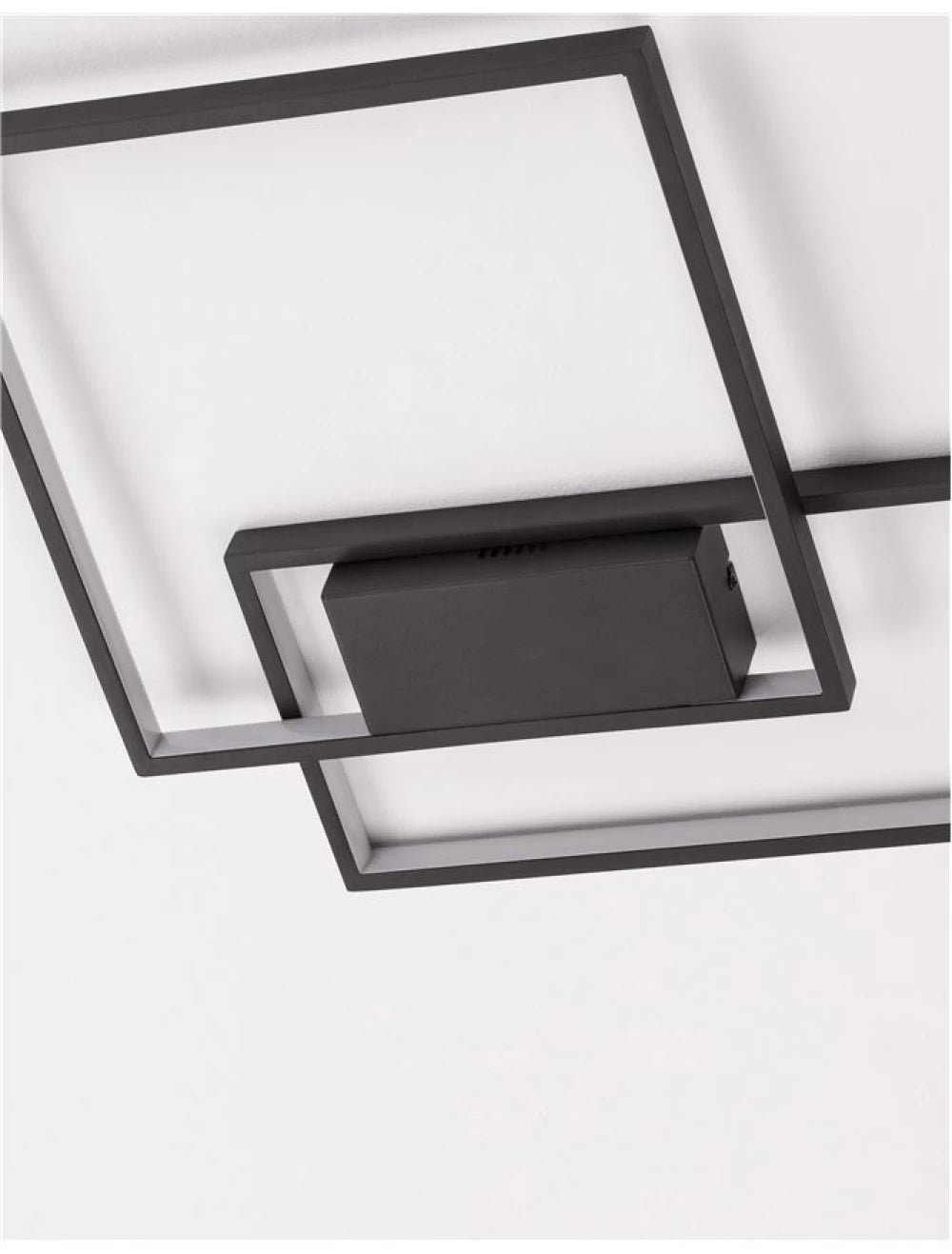 Plafoniera din Aluminiu Negru H4xL45cm IP20 30W 2030lm 3000k PORTO