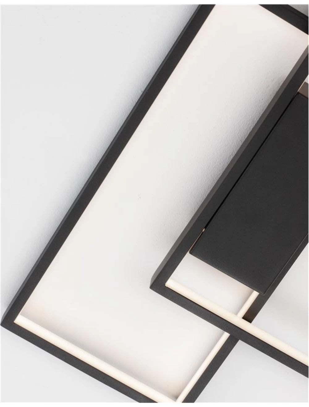 Plafoniera din Aluminiu Negru H4xL45cm IP20 30W 2030lm 3000k PORTO
