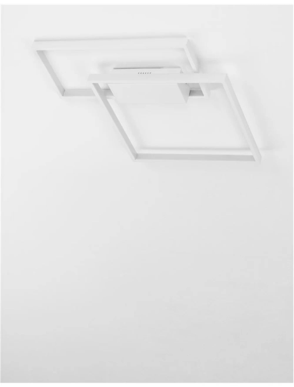 Plafoniera structura din Aluminiu Alb si abajur din Acrilic  H4xL45cm IP20 30W 2030lm 3000k PORTO