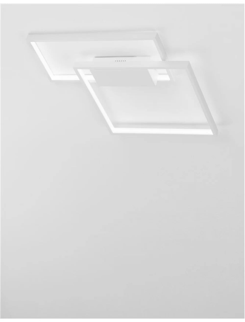 Plafoniera structura din Aluminiu Alb si abajur din Acrilic  H4xL45cm IP20 30W 2030lm 3000k PORTO