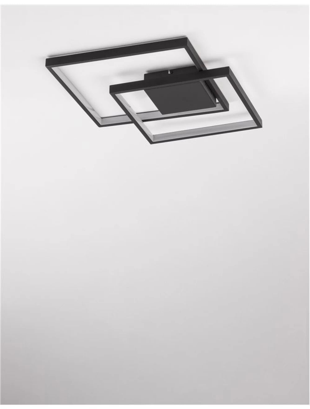 Plafoniera din Aluminiu Negru H6xL42.5cm IP20 30W 2030lm 3000k PORTO