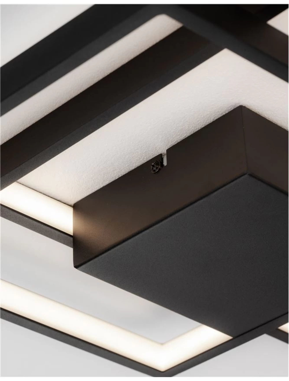 Plafoniera din Aluminiu Negru H6xL42.5cm IP20 30W 2030lm 3000k PORTO