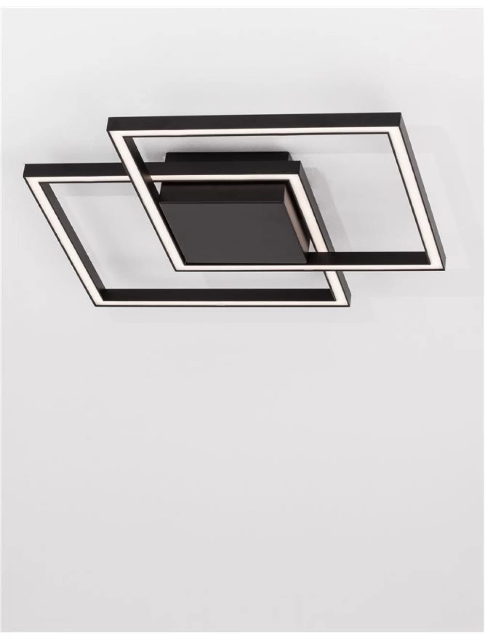 Plafoniera din Aluminiu Negru H6.5xL46cm IP20 25W 1600lm 3000k BILBAO