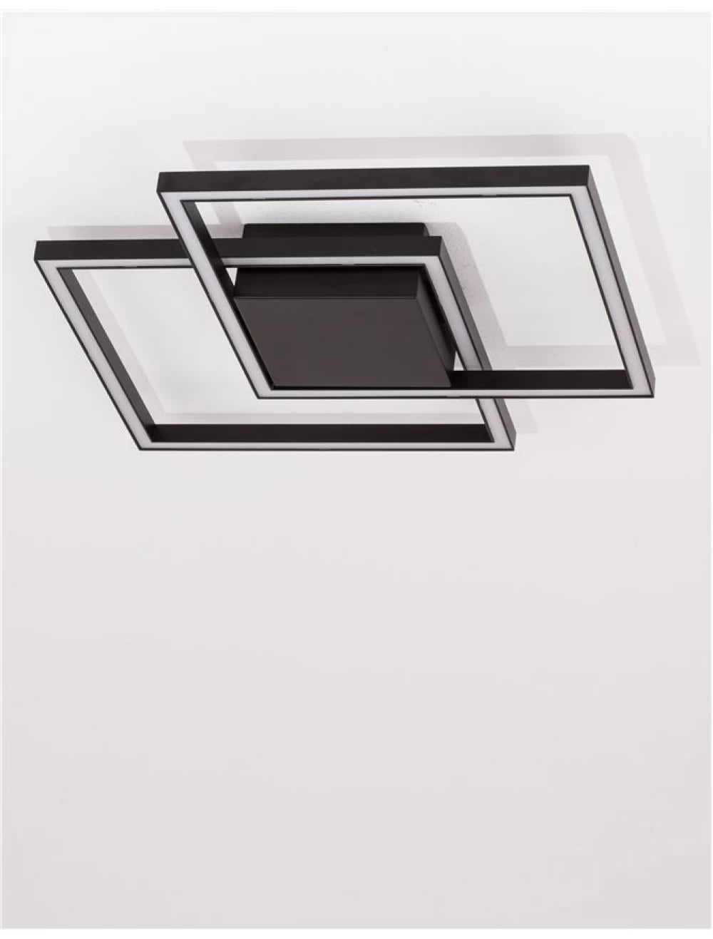 Plafoniera din Aluminiu Negru H6.5xL46cm IP20 25W 1600lm 3000k BILBAO