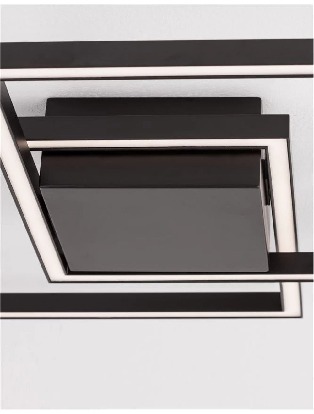 Plafoniera din Aluminiu Negru H6.5xL46cm IP20 25W 1600lm 3000k BILBAO