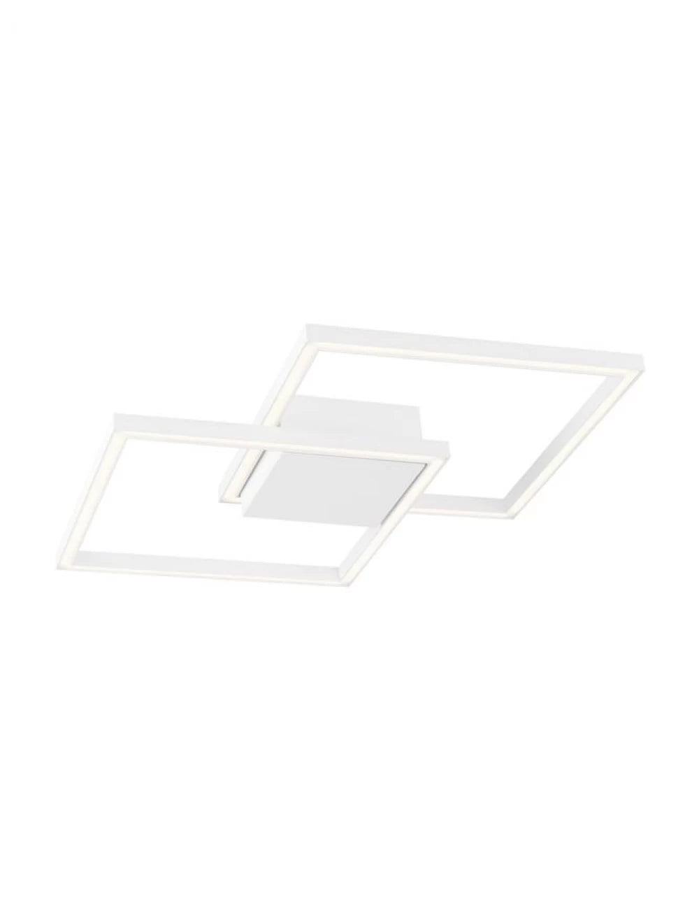 Plafoniera structura din Aluminiu Alb si abajur din Acrilic  H6.5xL46cm IP20 25W 1600lm 3000k BILBAO