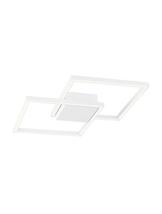 Plafoniera structura din Aluminiu Alb si abajur din Acrilic  H6.5xL46cm IP20 25W 1600lm 3000k BILBAO