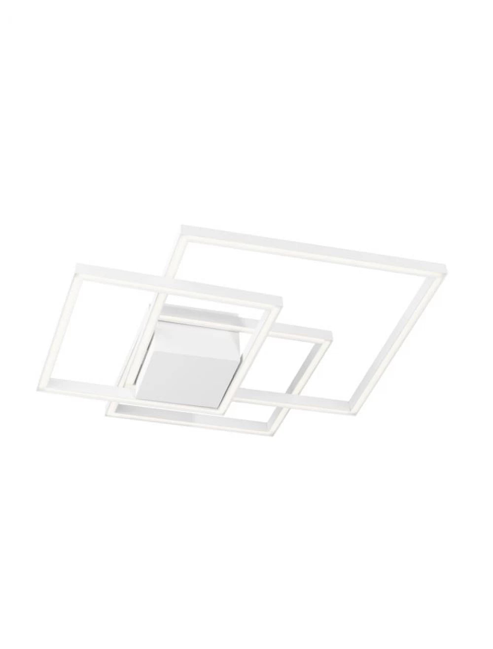 Plafoniera structura din Aluminiu Alb si abajur din Acrilic  H8.5xL56cm IP20 42W 2650lm 3000k BILBAO