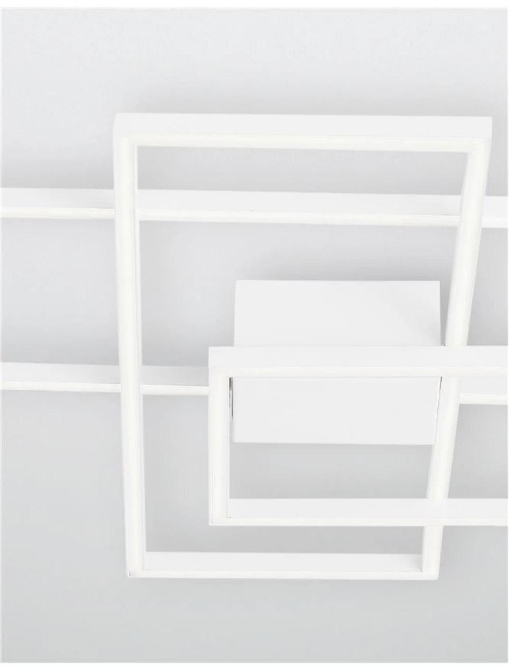 Plafoniera structura din Aluminiu Alb si abajur din Acrilic  H9xL90cm IP20 55W 3550lm 3000k BILBAO
