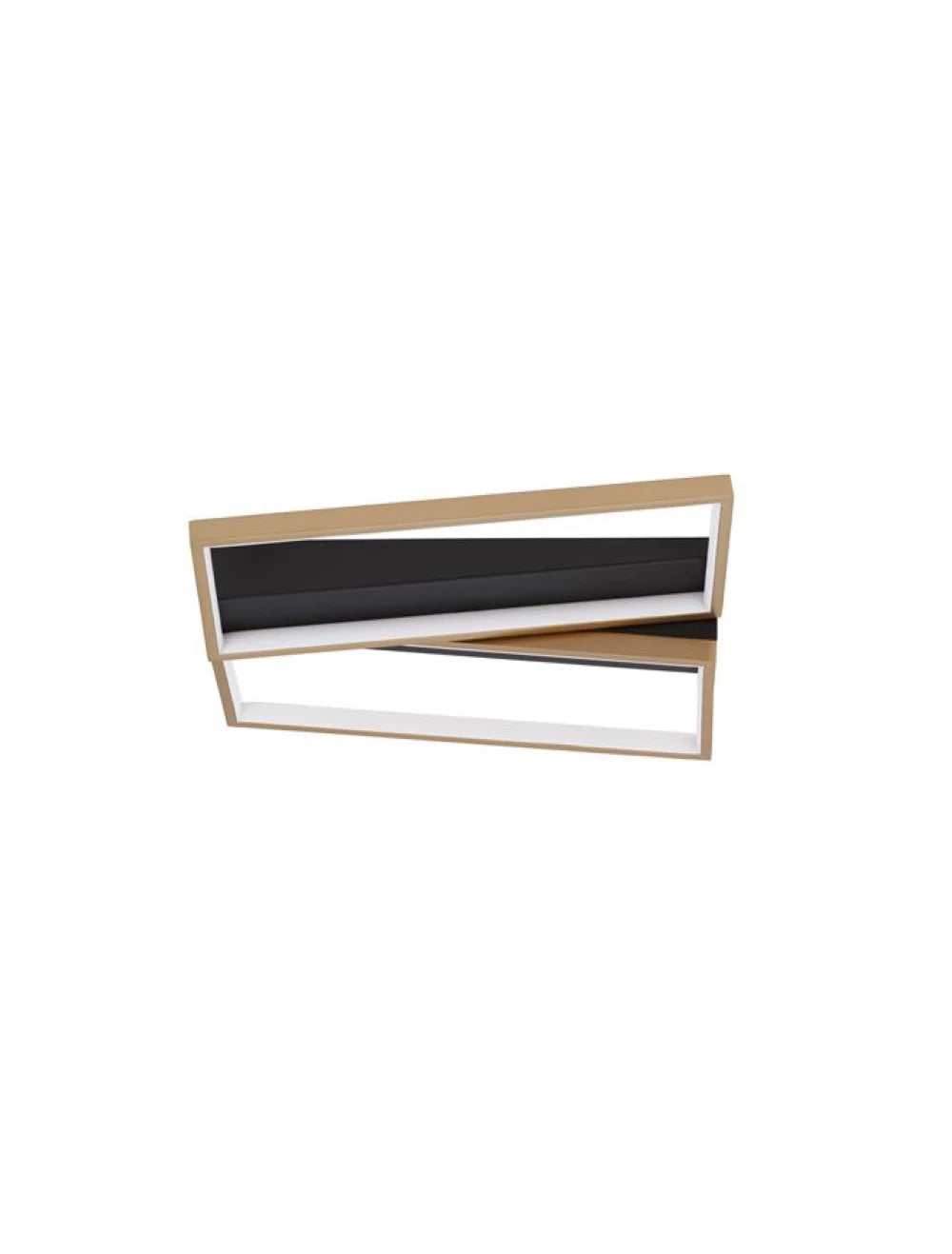 Plafoniera din Metal Negru/Auriu H8xL43.2cm IP20 28W 1550lm 3000k ELIZE