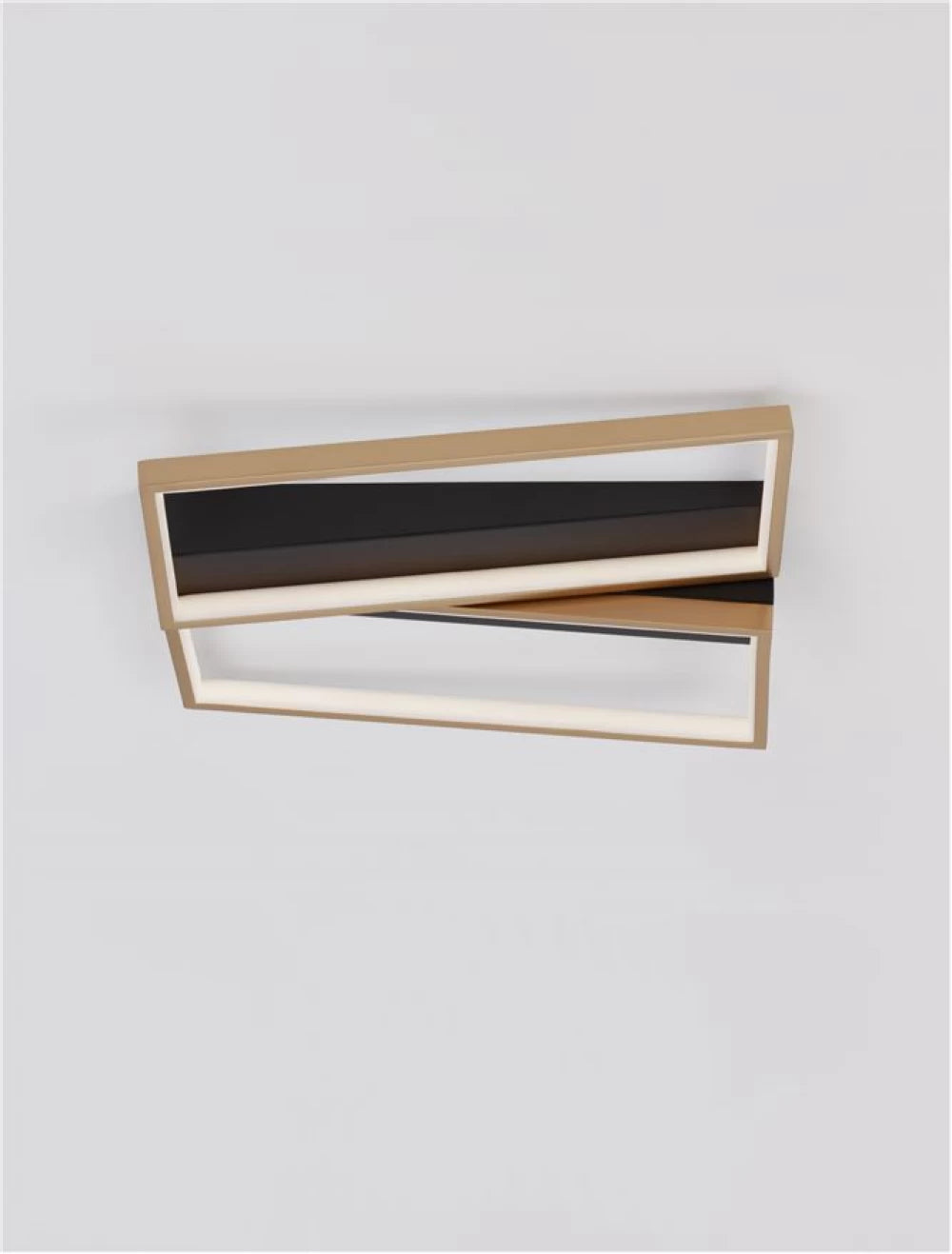 Plafoniera din Metal Negru/Auriu H8xL43.2cm IP20 28W 1550lm 3000k ELIZE