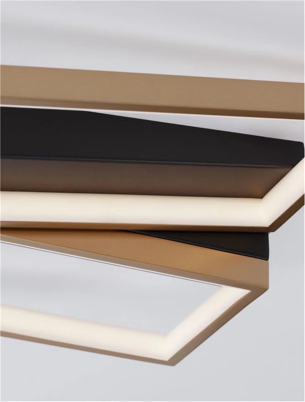 Plafoniera din Metal Negru/Auriu H8xL43.2cm IP20 28W 1550lm 3000k ELIZE