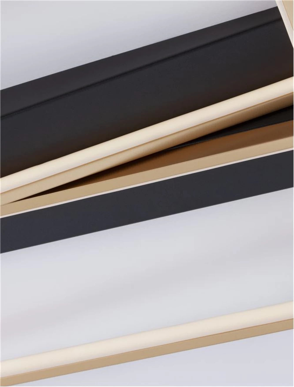 Plafoniera din Metal Negru/Auriu H8xL43.2cm IP20 28W 1550lm 3000k ELIZE