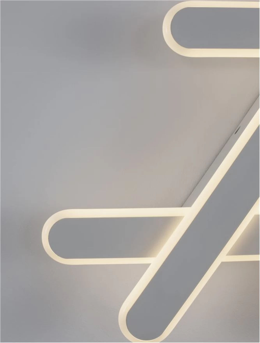 Plafoniera structura din Aluminiu Alb si abajur din Acrilic  H5.6xL51cm IP20 38W 1900lm 3000k WILLOW