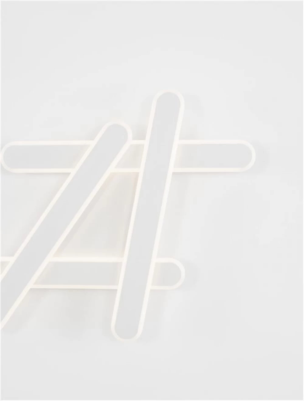 Plafoniera structura din Aluminiu Alb si abajur din Acrilic  H5.6xL75cm IP20 60W 3000lm 3000k WILLOW