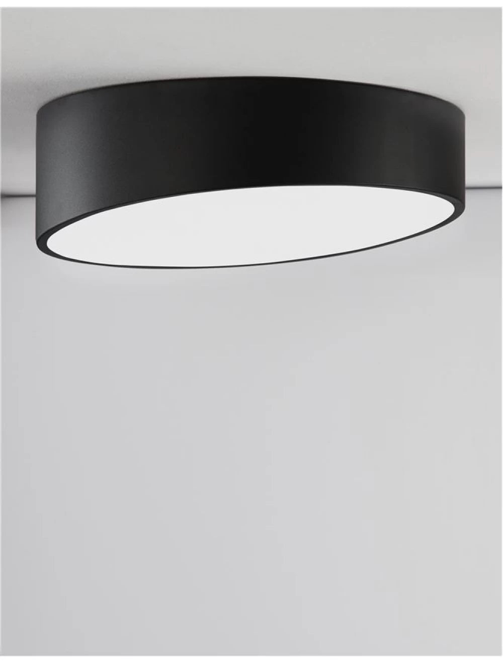 Plafoniera din Aluminiu Negru H12xL40cm IP20 24W 2280lm 3000k MAGGIO