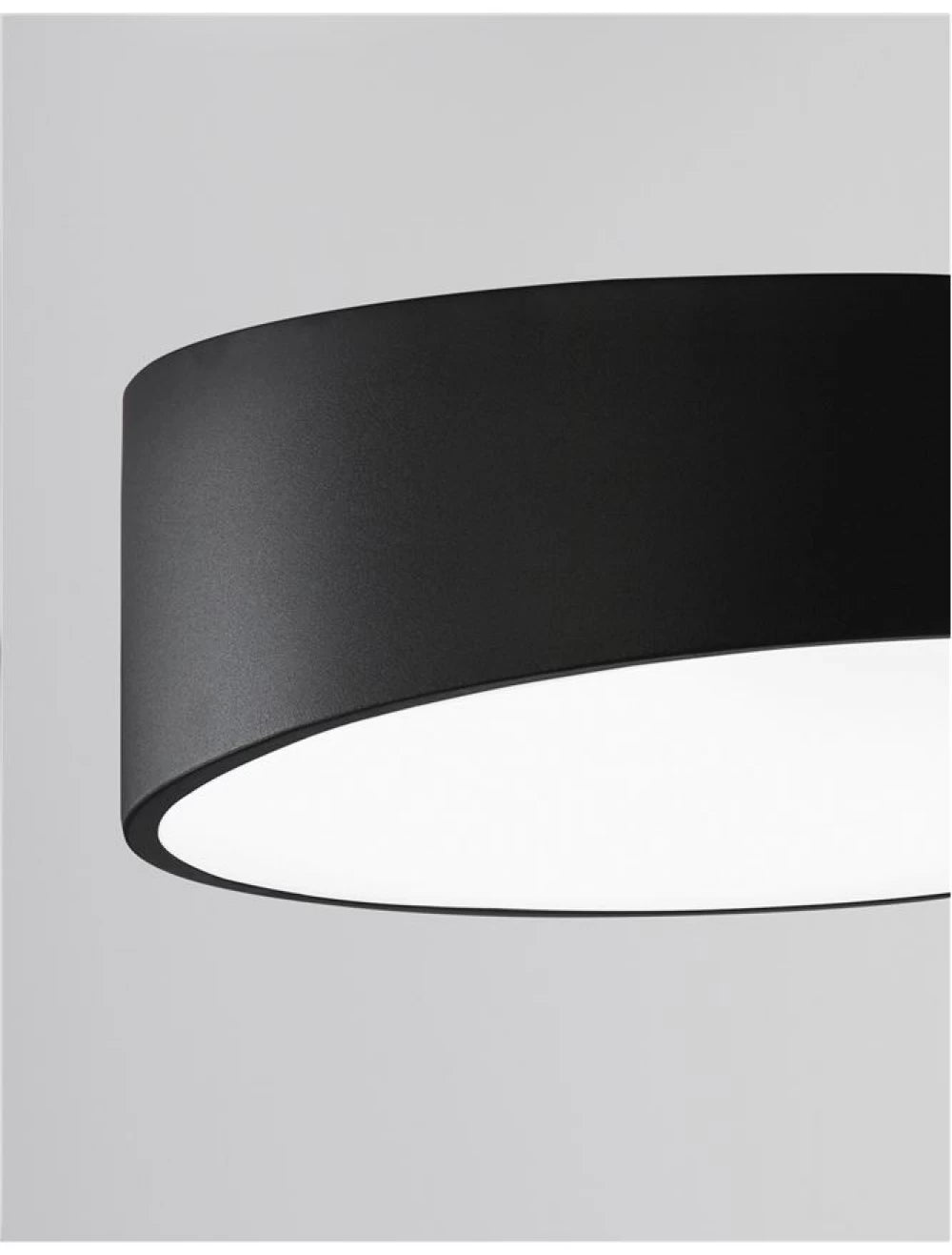 Plafoniera din Aluminiu Negru H12xL40cm IP20 24W 2280lm 3000k MAGGIO