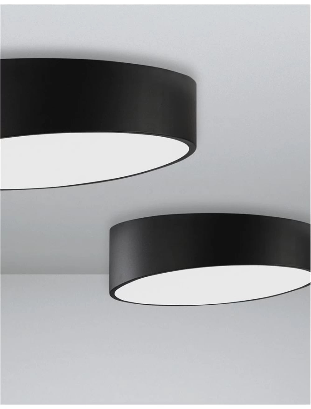 Plafoniera din Aluminiu Negru H12xL40cm IP20 24W 2280lm 3000k MAGGIO