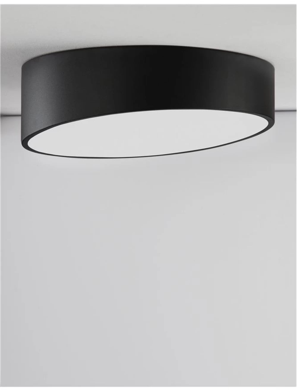 Plafoniera din Aluminiu Negru H12xL50cm IP20 60W 4280lm 3000k MAGGIO