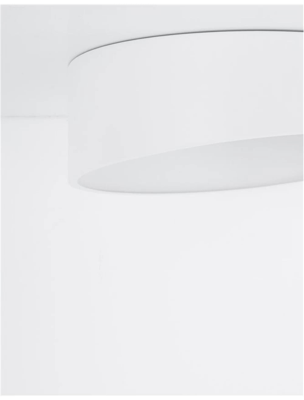 Plafoniera structura din Aluminiu Alb si abajur din Acrilic  H12xL50cm IP20 60W 4280lm 3000k MAGGIO