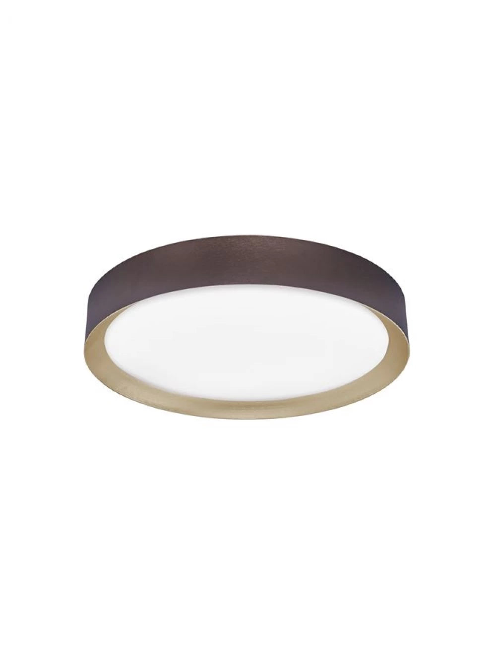Plafoniera structura din Aluminiu Maro si abajur din Acrilic Alb H8.5xL55cm IP20 47W 3525lm 3000k LUTON