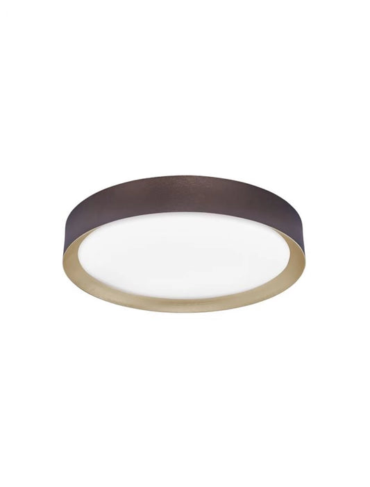 Plafoniera structura din Aluminiu Maro si abajur din Acrilic Alb H8.5xL55cm IP20 47W 3525lm 3000k LUTON