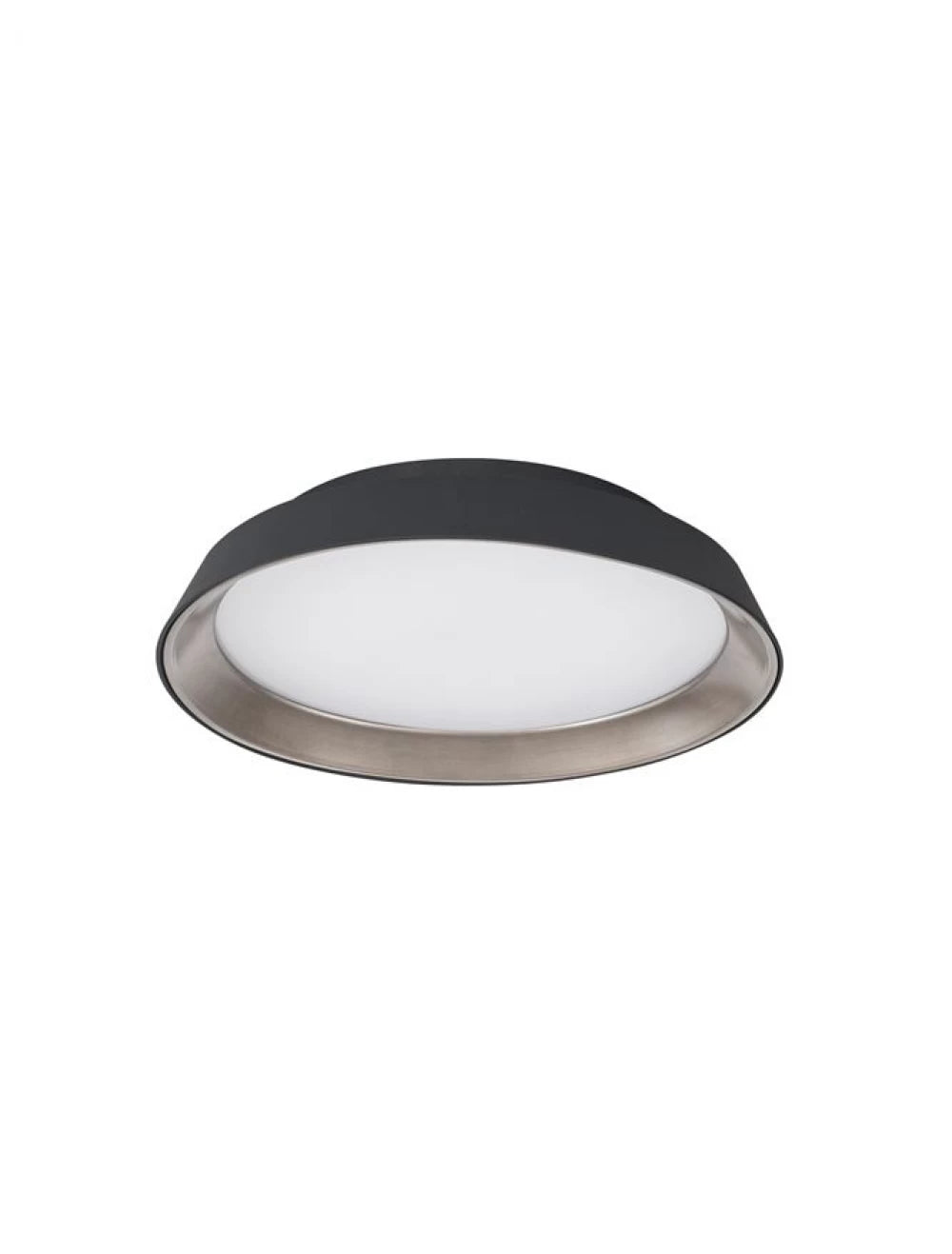 Plafoniera structura din Aluminiu Negru si abajur din Acrilic Alb H9.5xL45cm IP20 30W 1665lm 3000k VELA