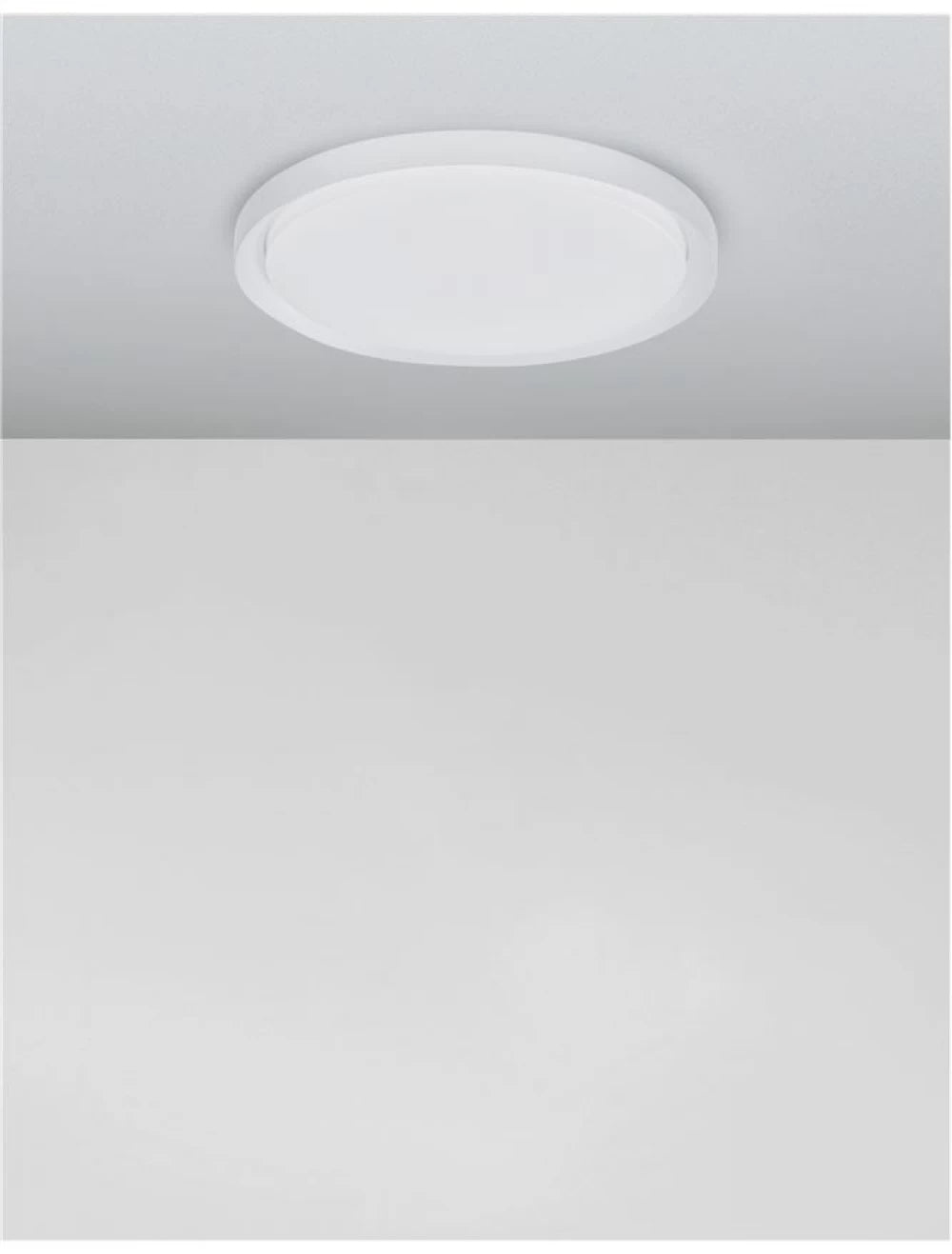 Plafoniera structura din Metal Alb si abajur din Acrilic Alb H7.5xL46cm IP20 40W 2200lm 3000k TROY