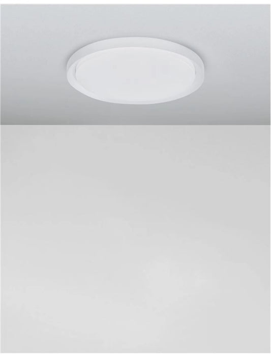 Plafoniera structura din Metal Alb si abajur din Acrilic Alb H7.5xL46cm IP20 40W 2200lm 3000k TROY