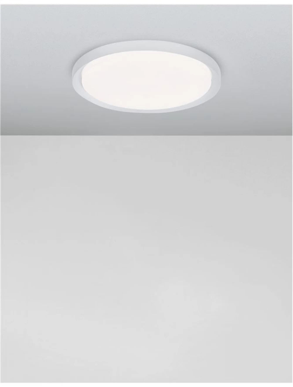 Plafoniera structura din Metal Alb si abajur din Acrilic Alb H7.5xL46cm IP20 40W 2200lm 3000k TROY