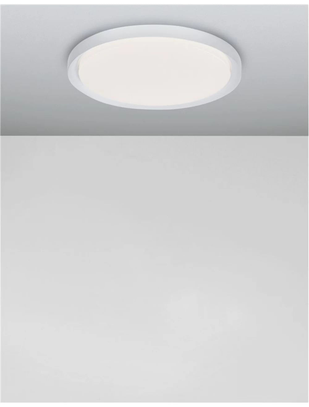 Plafoniera structura din Metal Alb si abajur din Acrilic Alb H7.5xL56cm IP20 50W 2750lm 3000k TROY