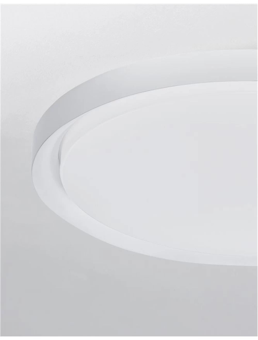 Plafoniera structura din Metal Alb si abajur din Acrilic Alb H7.5xL56cm IP20 50W 2750lm 3000k TROY
