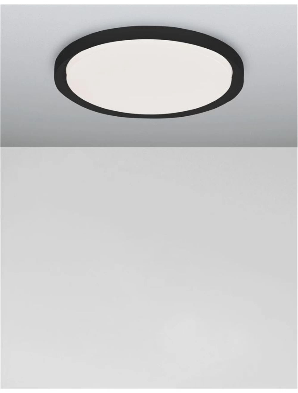 Plafoniera structura din Metal Negru si abajur din Acrilic Alb H7.5xL56cm IP20 50W 2750lm 3000k TROY