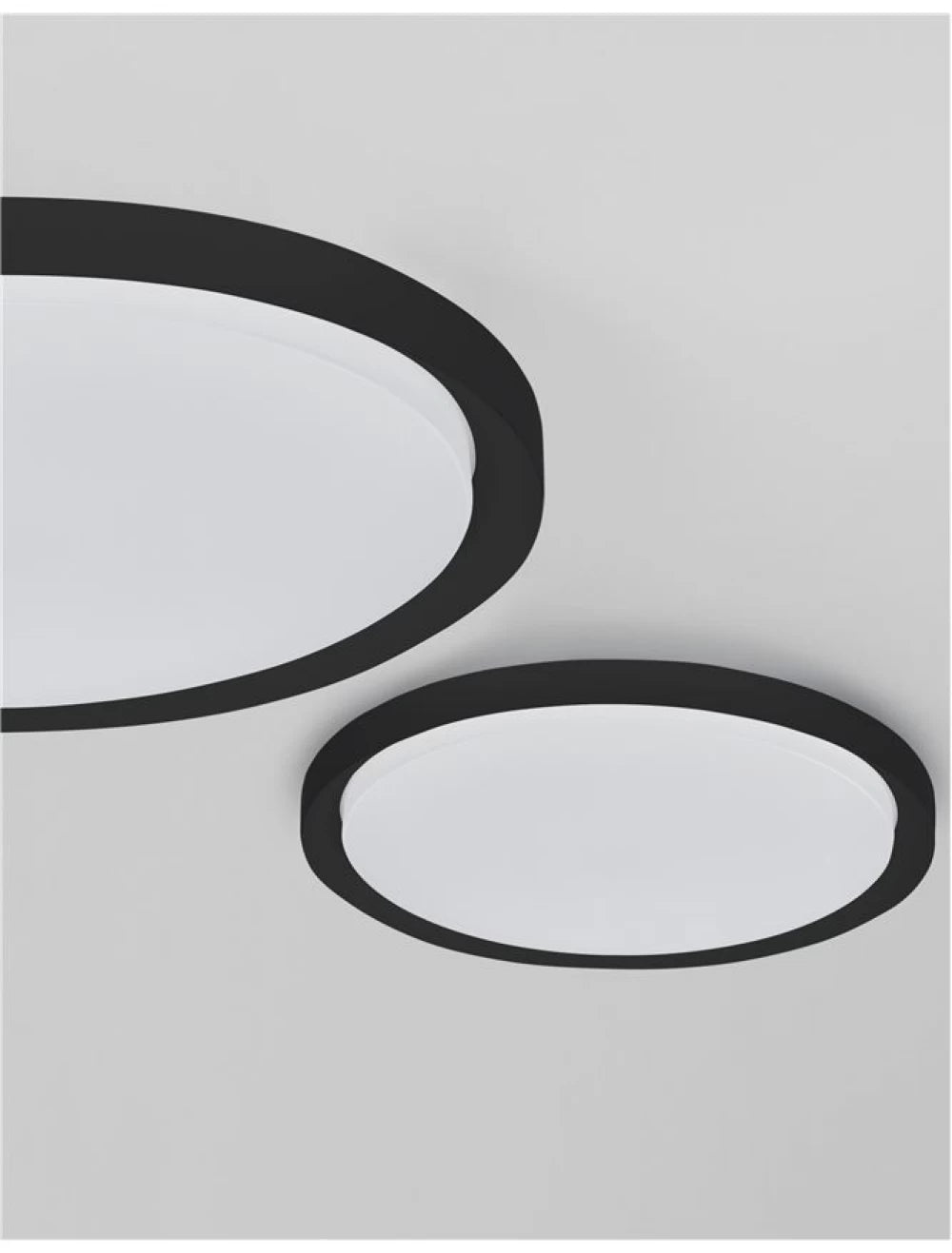 Plafoniera structura din Metal Negru si abajur din Acrilic Alb H7.5xL56cm IP20 50W 2750lm 3000k TROY