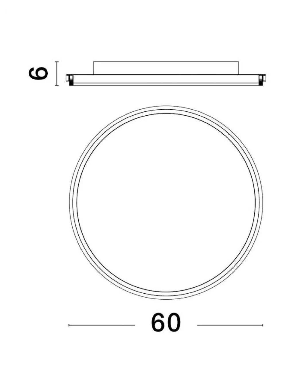 Plafoniera structura din Aluminiu Auriu si abajur din Acrilic Alb H6xL60cm IP20 52W 6339lm 3000k WILLOW