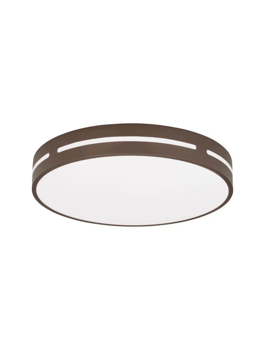 Plafoniera structura din Aluminiu Maro si abajur din Acrilic Alb H6xL45cm IP20 30W 1825lm 3000k WHEEL