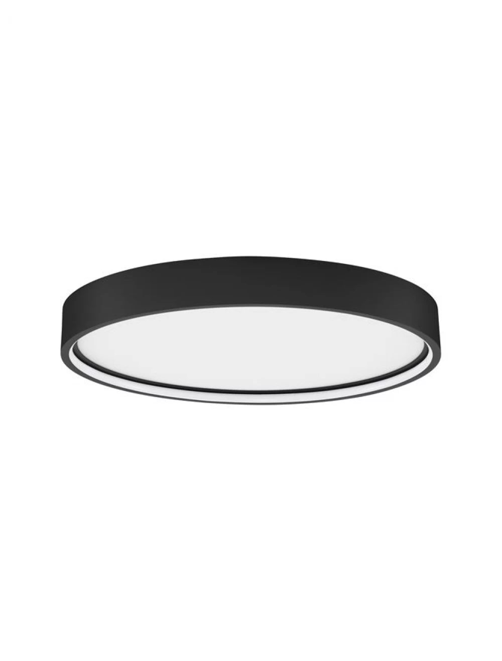 Plafoniera din Aluminiu Negru H5xL45cm IP20 30W 2400lm 3000k OLAF