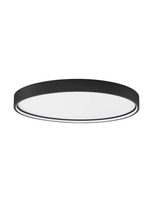 Plafoniera din Aluminiu Negru H5xL60cm IP20 60W 4800lm 3000k OLAF