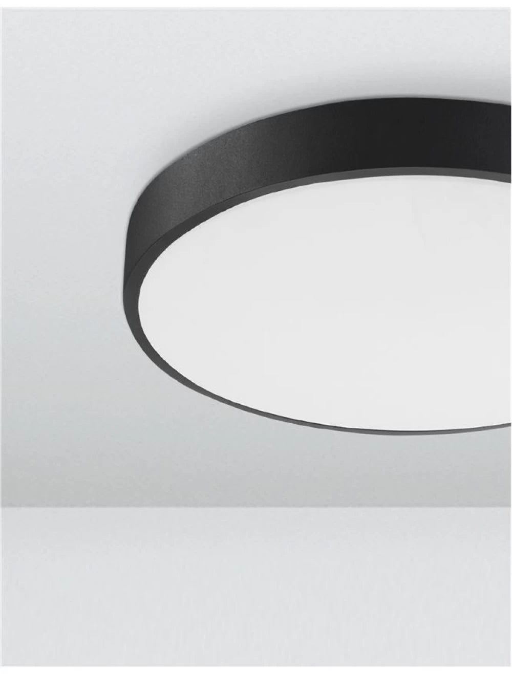 Plafoniera din Aluminiu Negru H5xL40cm IP20 24W 1380lm 3000k HADON