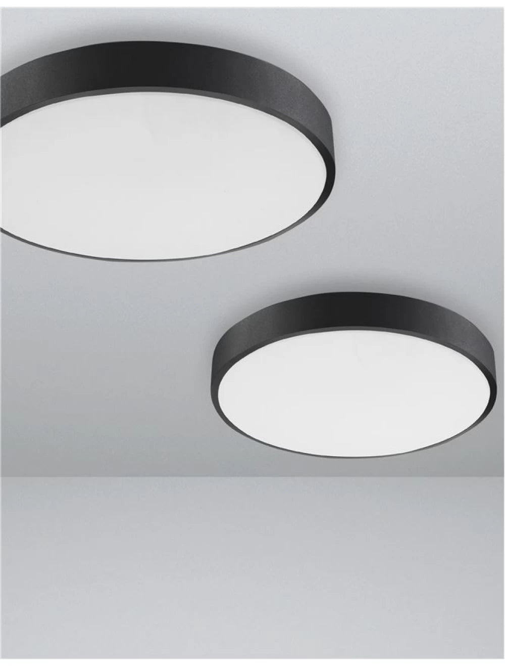 Plafoniera din Aluminiu Negru H5xL40cm IP20 24W 1380lm 3000k HADON