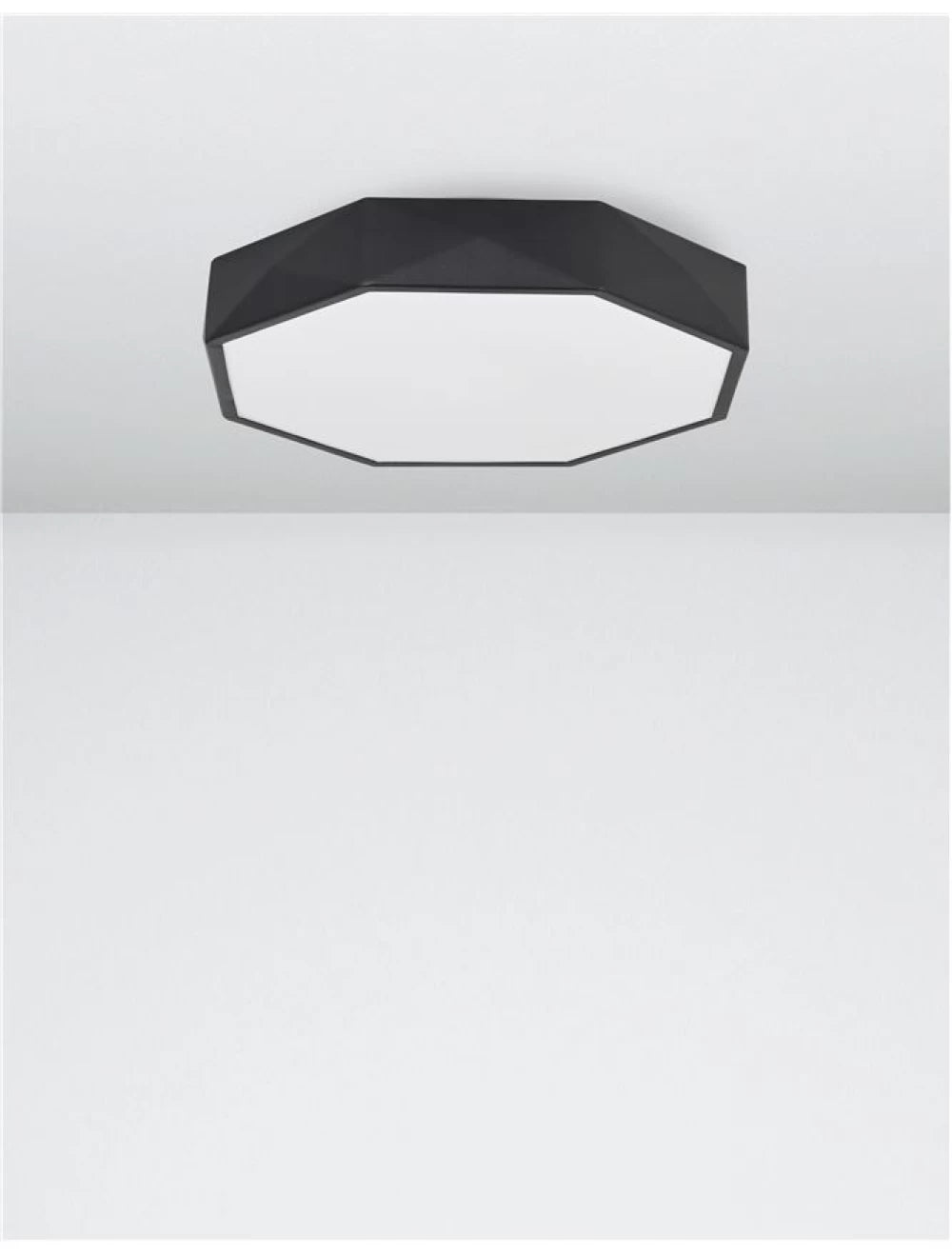 Plafoniera din Aluminiu Negru H6xL40cm IP20 24W 1380lm 3000k EBEN